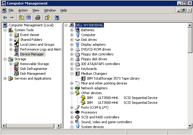 Figure 7 W2K3 Device Manager Changer