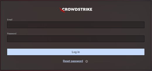 Logg på CrowdStrike