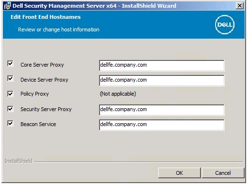 Hostnames opcionais para editar