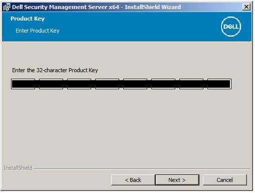 Champ clé du produit du programme d’installation