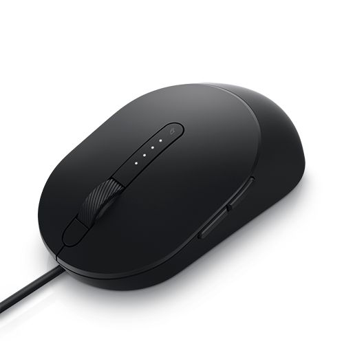 Trabaje más rápido y de manera más inteligente con el mouse láser con cable Dell: MS3220