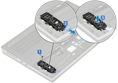 Como remover a unidade de estado sólido M.2 do slot 4