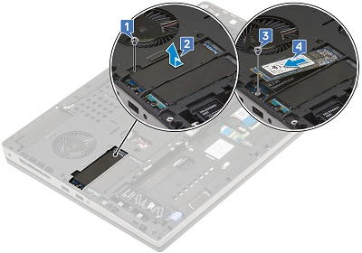 Como remover a unidade de estado sólido M.2 do slot 5