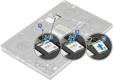 Como remover a placa WLAN