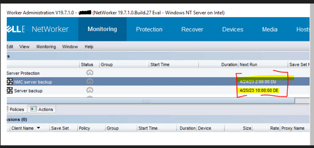 El registro de fecha y hora del trabajo de NMC se muestra en formato incorrecto