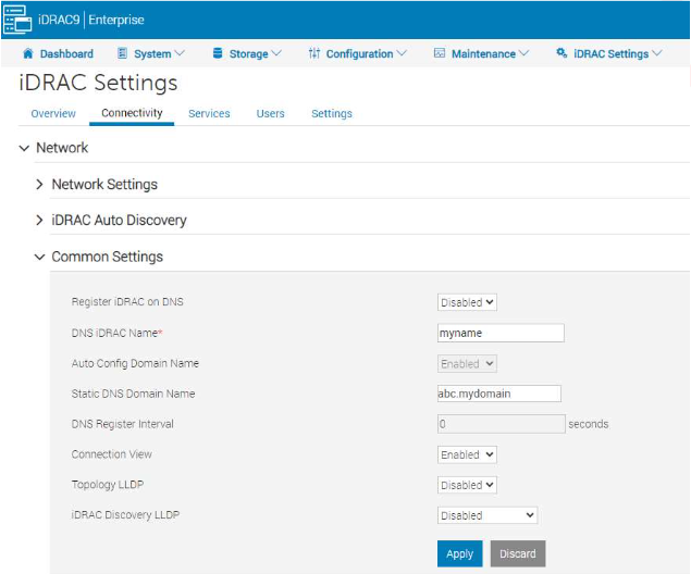 Configuración de iDRAC