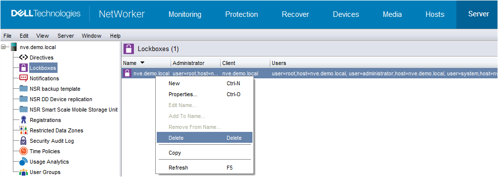 видалити блокувальник в NMC
