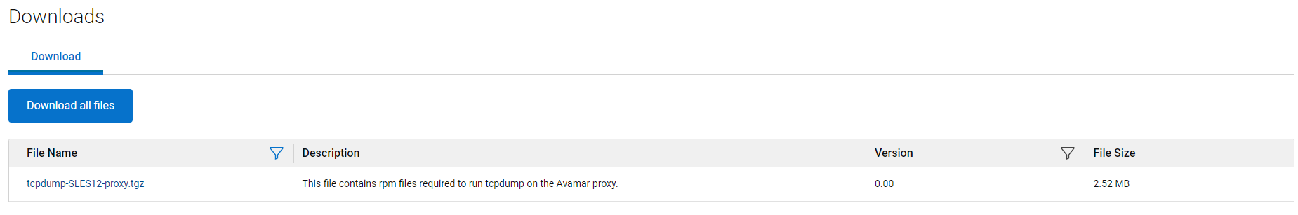 Tcpdump paketini arayın ve indirin