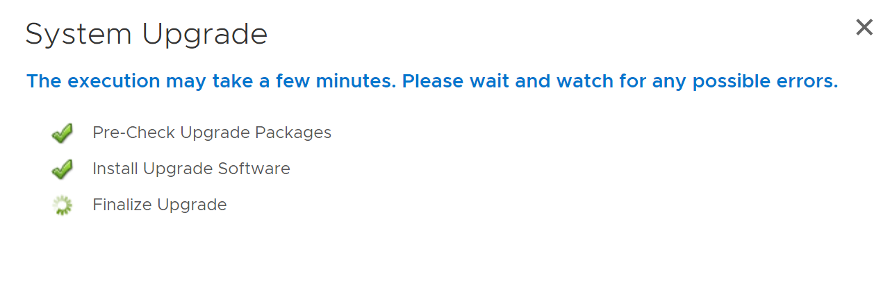 Mise à niveau du système