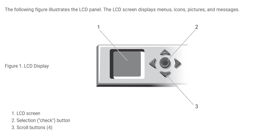 正面 LCD 顯示器