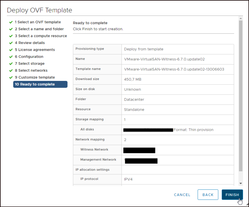 Pronto per il completamento