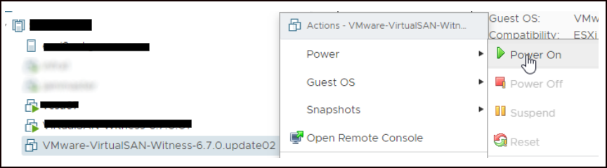 Меню «Увімкнення живлення»