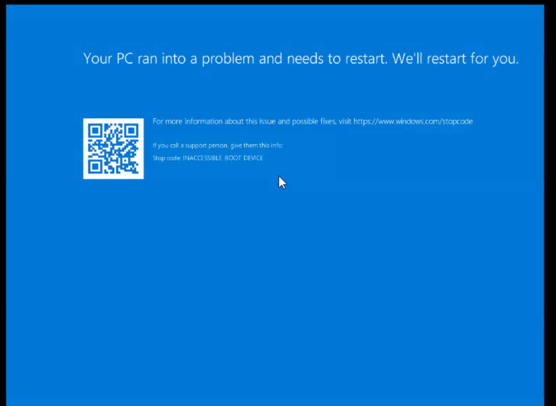ブルースクリーン