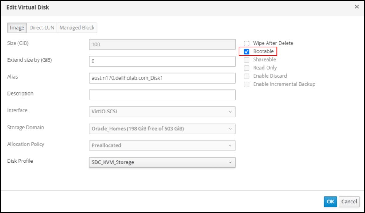 為安裝作業系統而設為可開機的磁碟