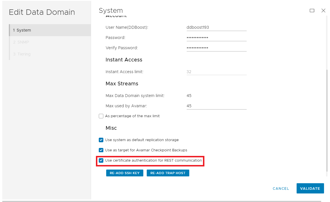 AUI - Data Domain edit
