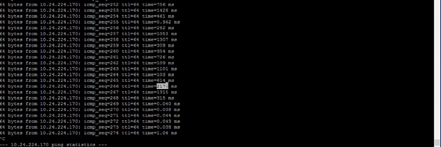 Høj netværksventetid mellem SVM'er og/eller ESXi-værter, der går helt op til et par sekunder: