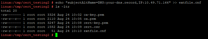 Opprett en extfile med alle de alternative navnene
