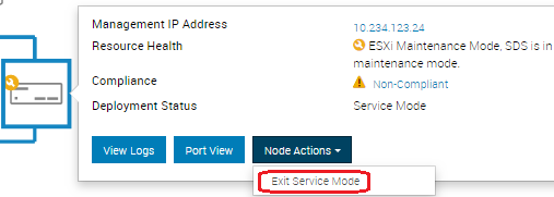Beenden des Servicemodus