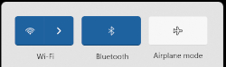 Windows 11のBluetoothパネル