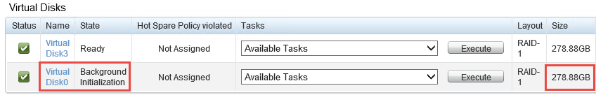 Background initialization