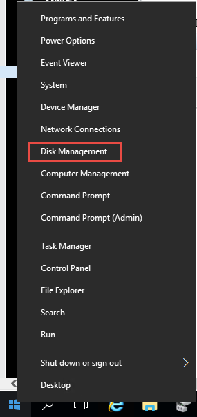 Windows disk management
