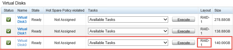 Valitse VirtualDisk0