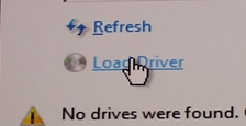 Caricamento del driver di installazione di Windows