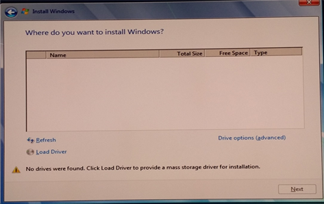 Installazione di Windows