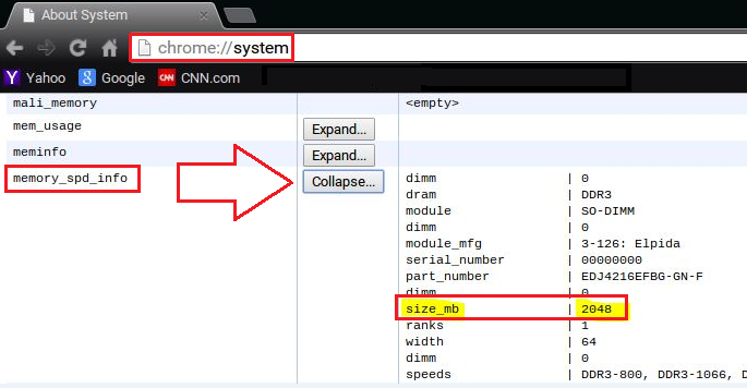 ChromeOS, About System