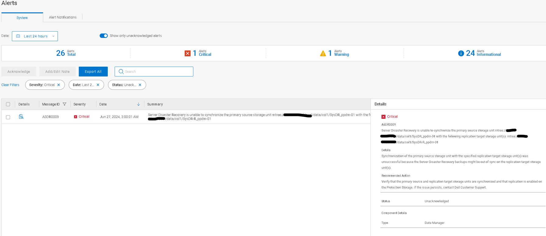  Вкладка «Alert» 