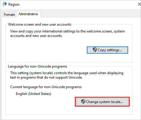 Region window change system locale