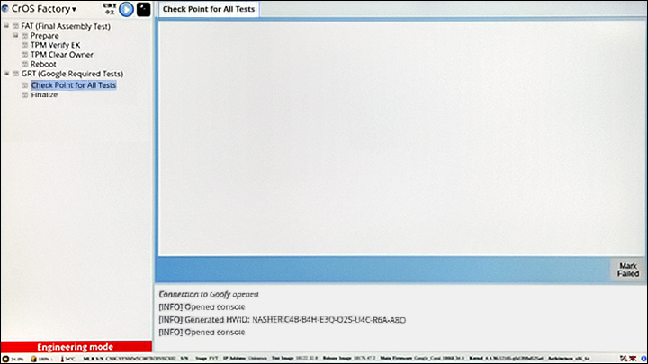 RMA Shim Screen Finalize Process