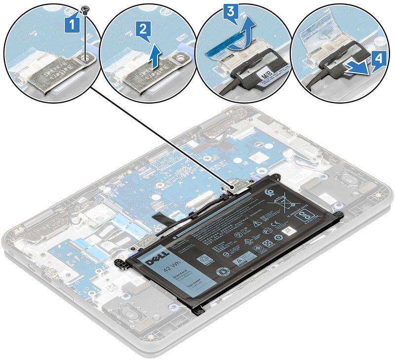 Chromebook 5190 2-in-1 -mallin akku