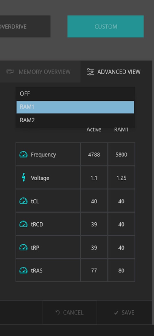 RAM2 or off