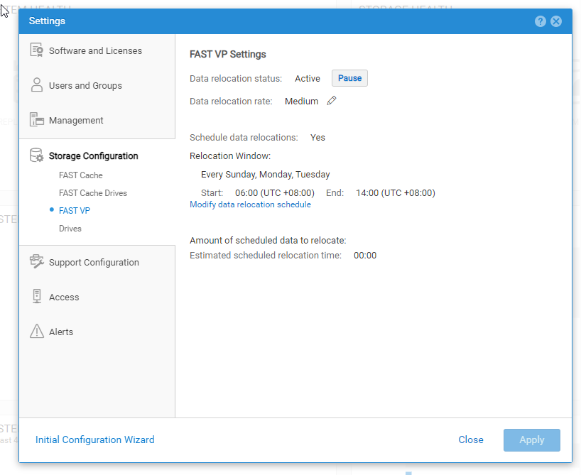 Captura de tela do agendamento do FAST VP na interface do usuário