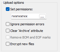 changed set permissions to rwxrwxrwx