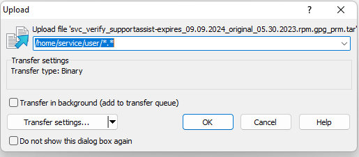 Open upload iletişim kutusu