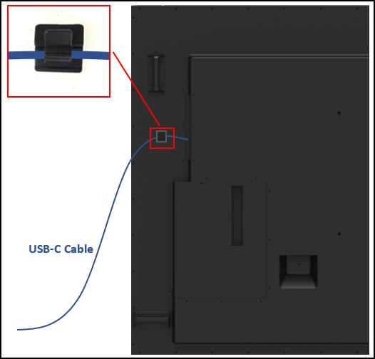 Dell C8621QT Monitor USB Cable Clip