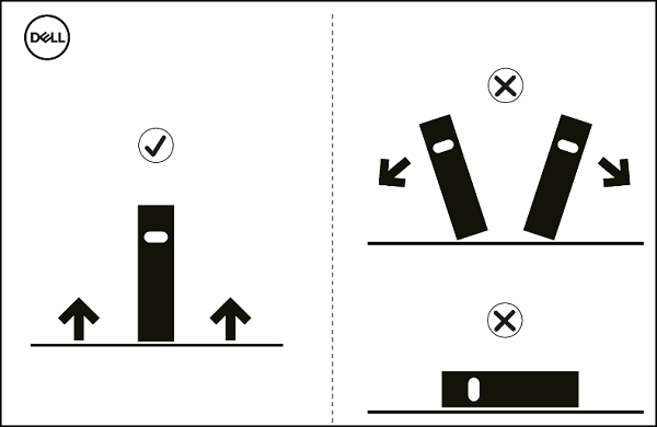 Dell C8621QT Monitor, How to Handle the Monitor Box for Installation