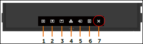 Dell C8621QT 모니터 터치 온 스크린 디스플레이 메뉴 설명