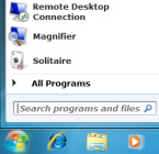 Dans le menu Démarrer de Windows :