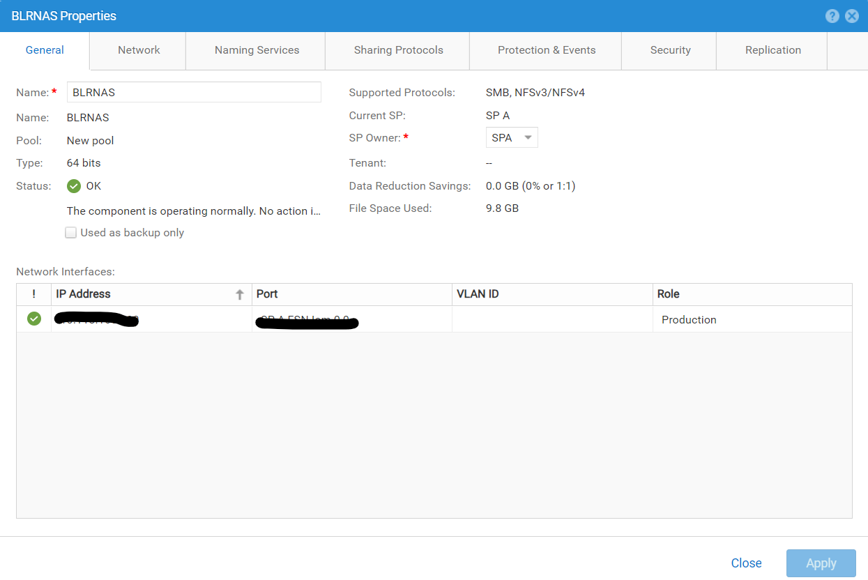Eigenschappen NAS-server