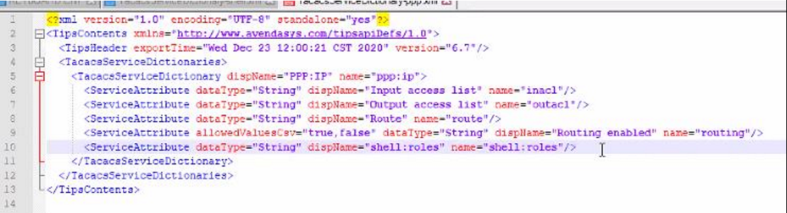 OPen XML file in text editor and add line