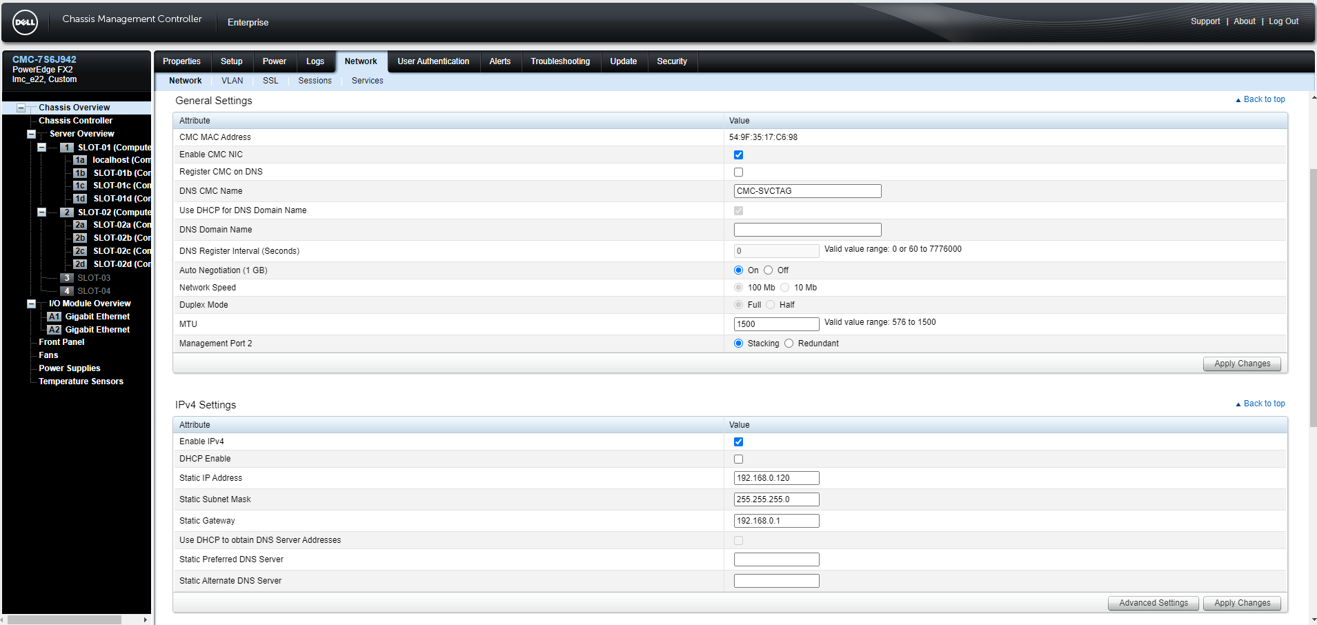 CMC Network Page