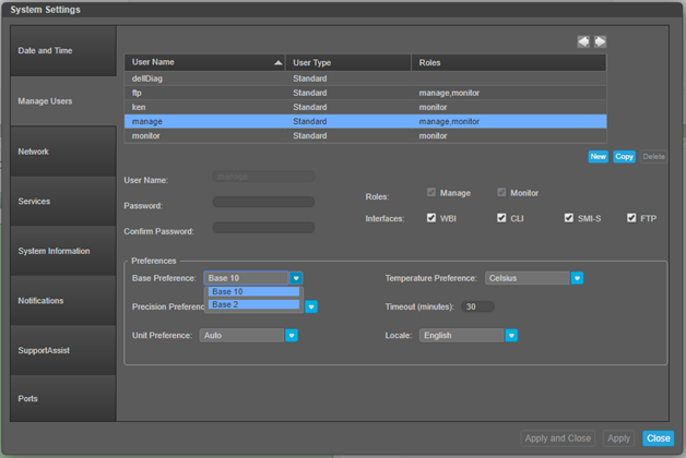 Керування налаштуваннями вкладки користувачів