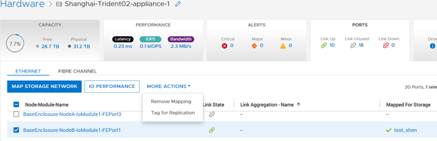 physical port screen