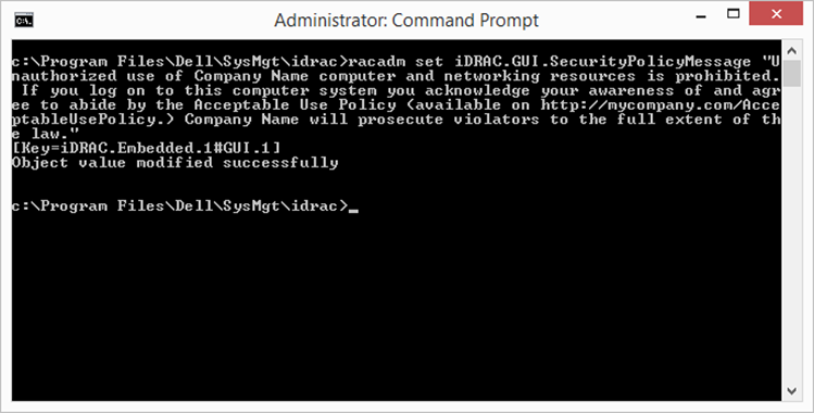 Prompt de comando do administrador