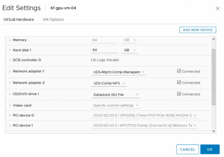 Снимок экрана, показывающий новое добавленное устройство