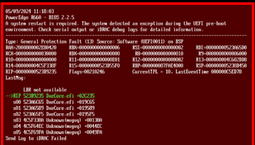  Red Screen of Death (RSOD)
