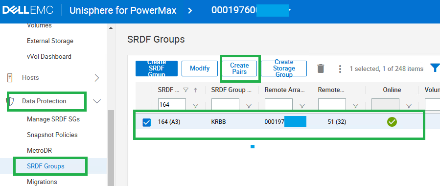 Passaggio 1 della creazione della coppia